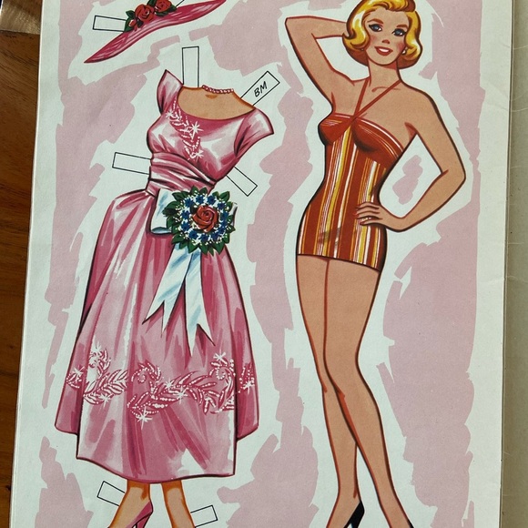 Vintage 50’s/60’s Bride&Groom George Pollard Cut Out Paper Dolls - Picture 4 of 5